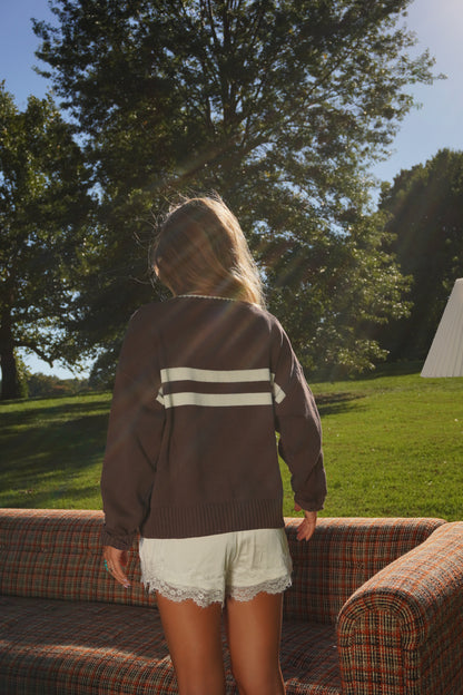 Brown Perk Sweater