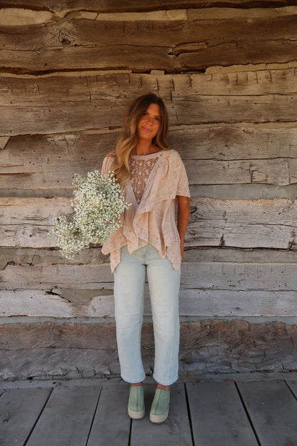 Natural Dolly Lace Top