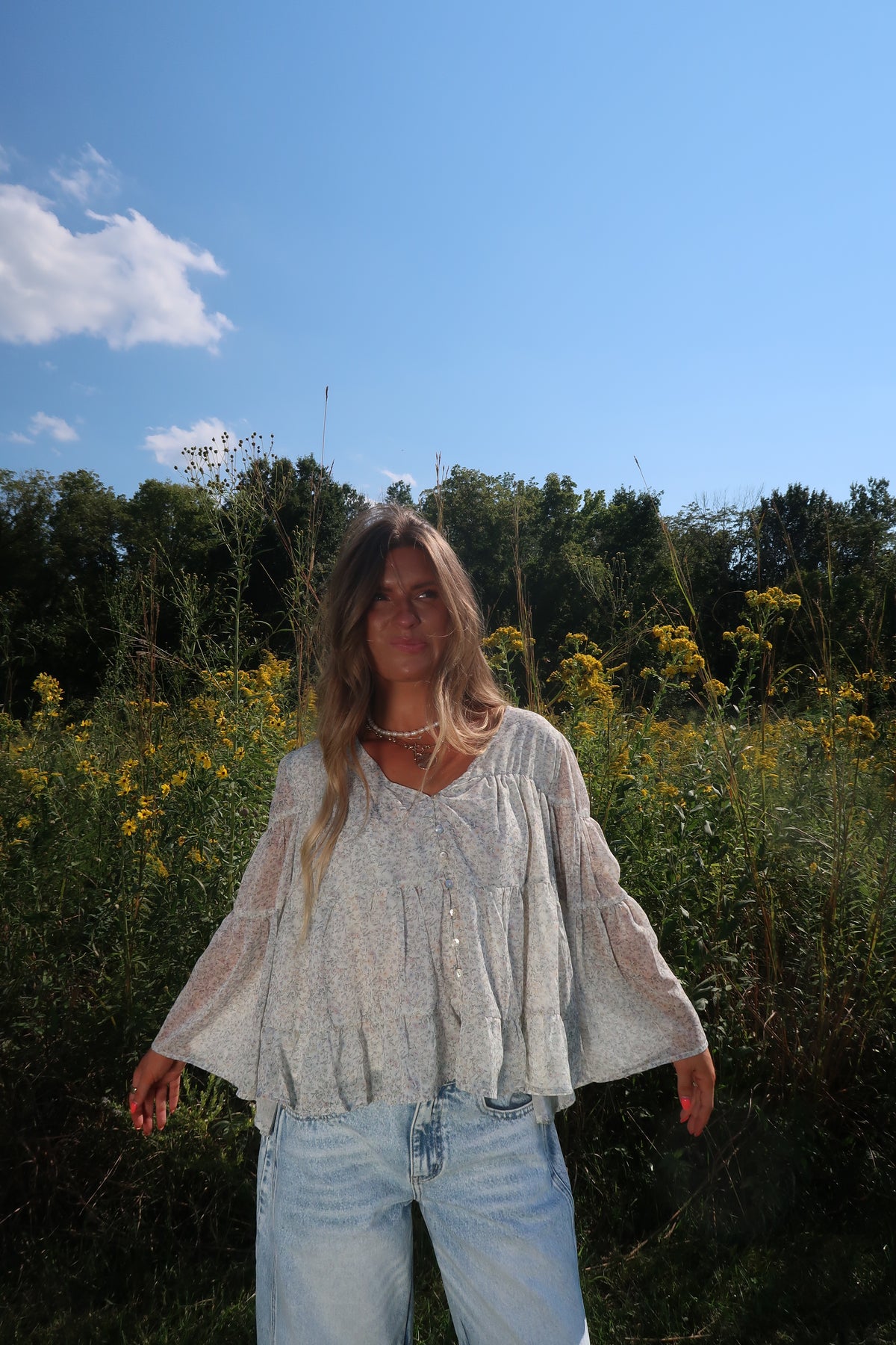 Free Spirit Flutter Top