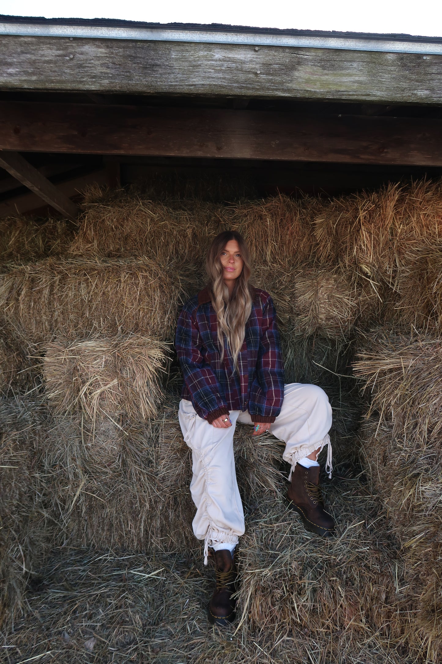 Huckleberry Plaid Quilted Jacket