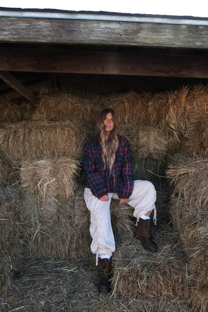 Huckleberry Plaid Quilted Jacket