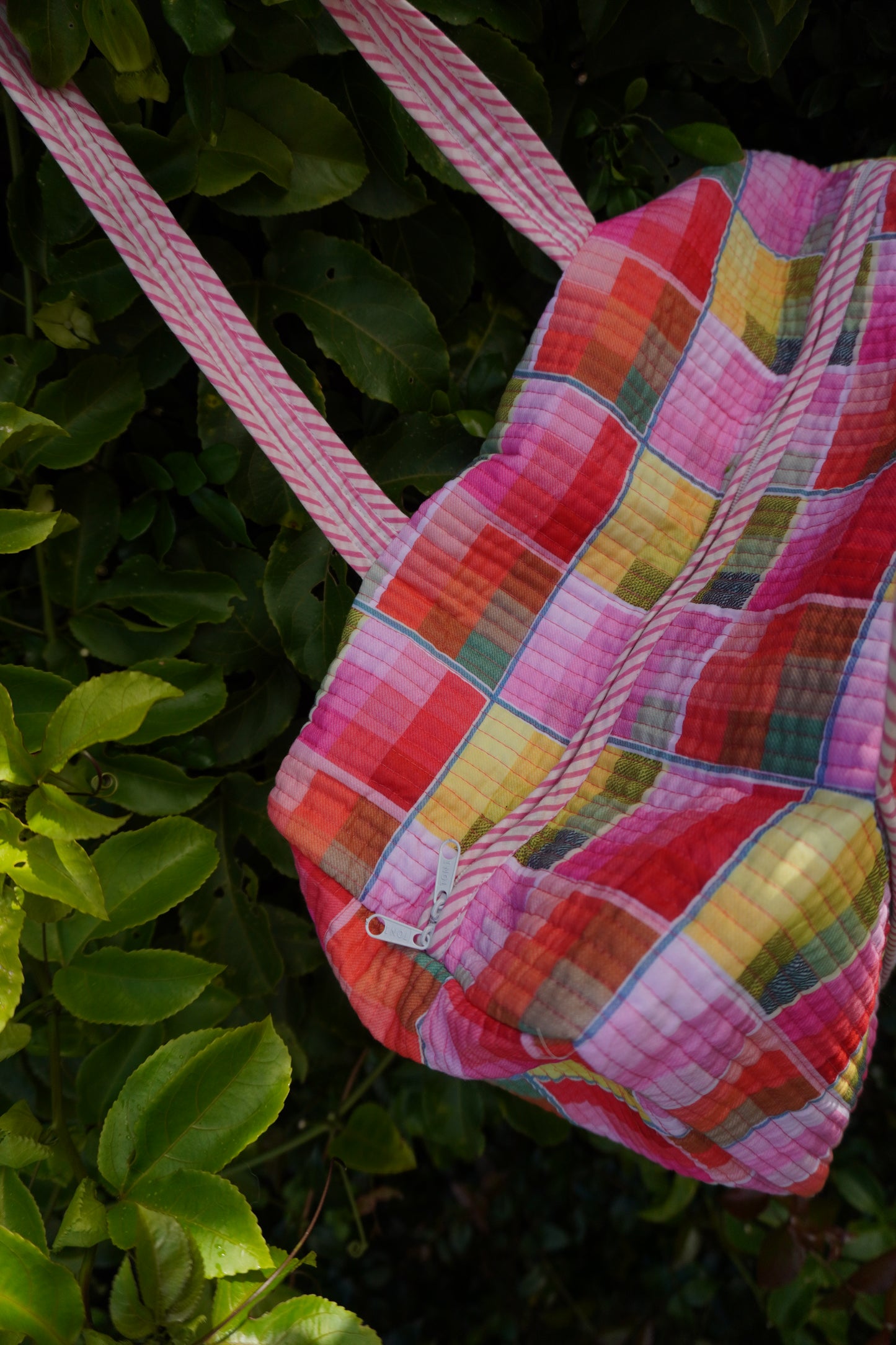 Lola Plaid Quilted Duffle Bag