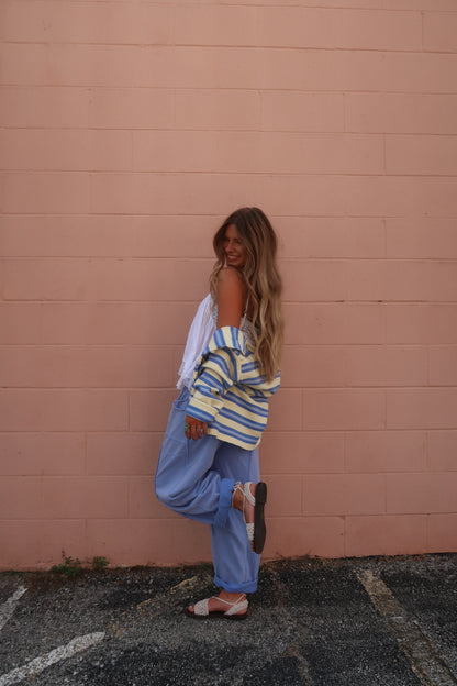 Daisy Stripe Cardi