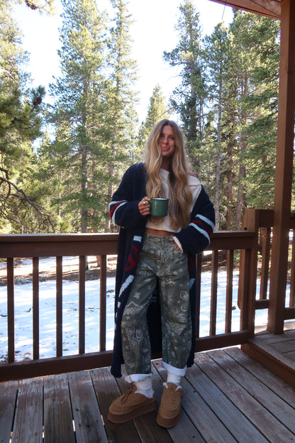 Peace & Love Long Cardi