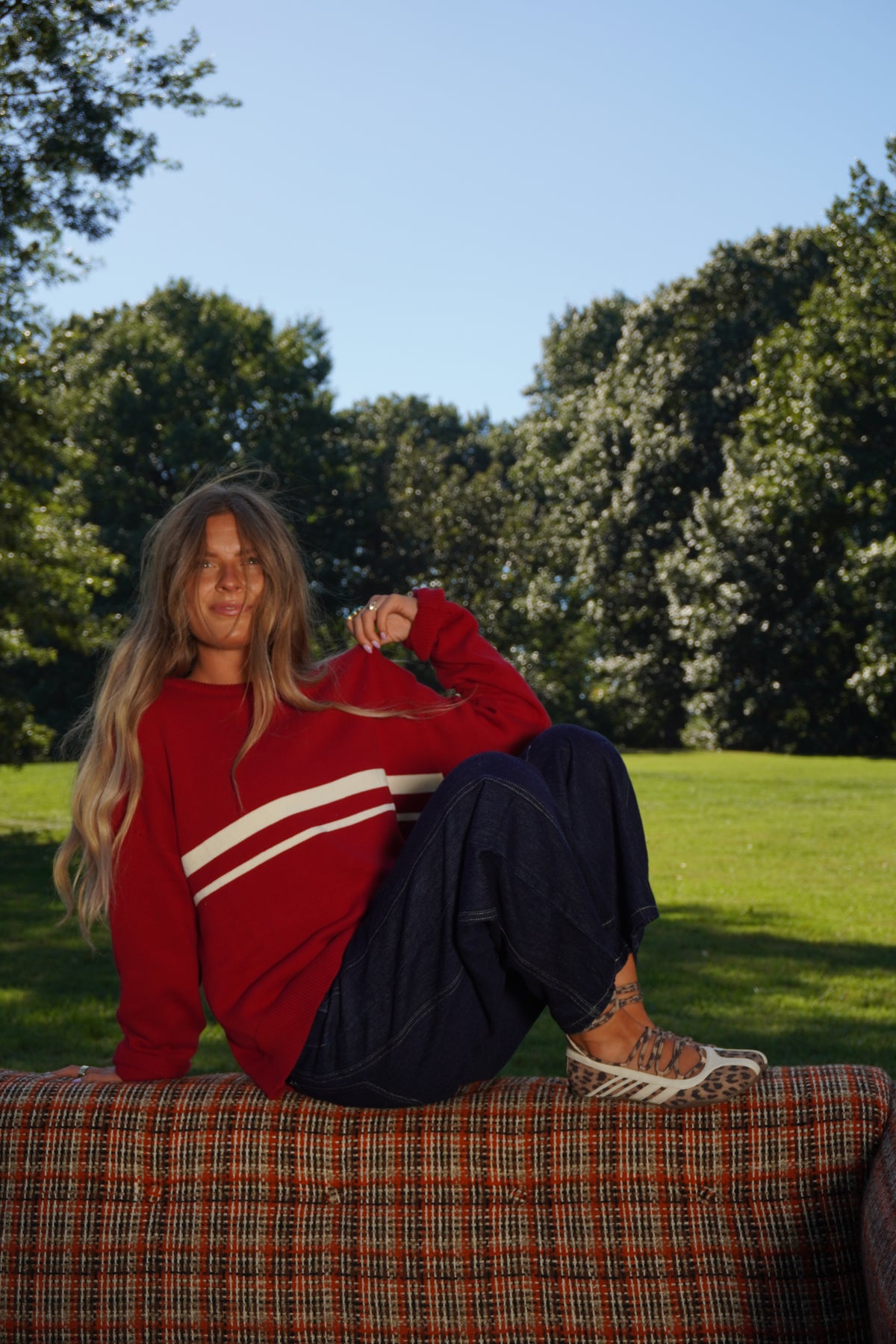 Red Perk Sweater