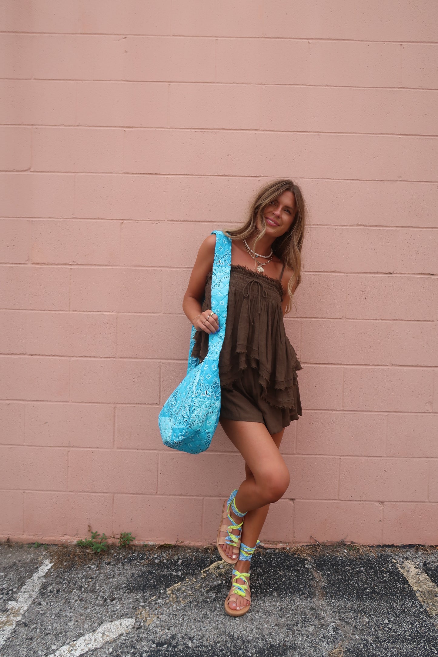 Tide Quilted Hobo Bag