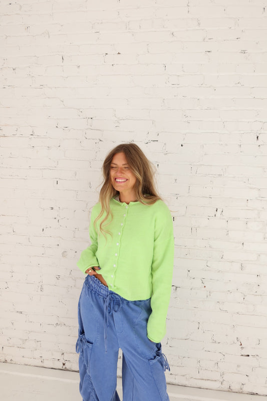 Lime Everyday cardi