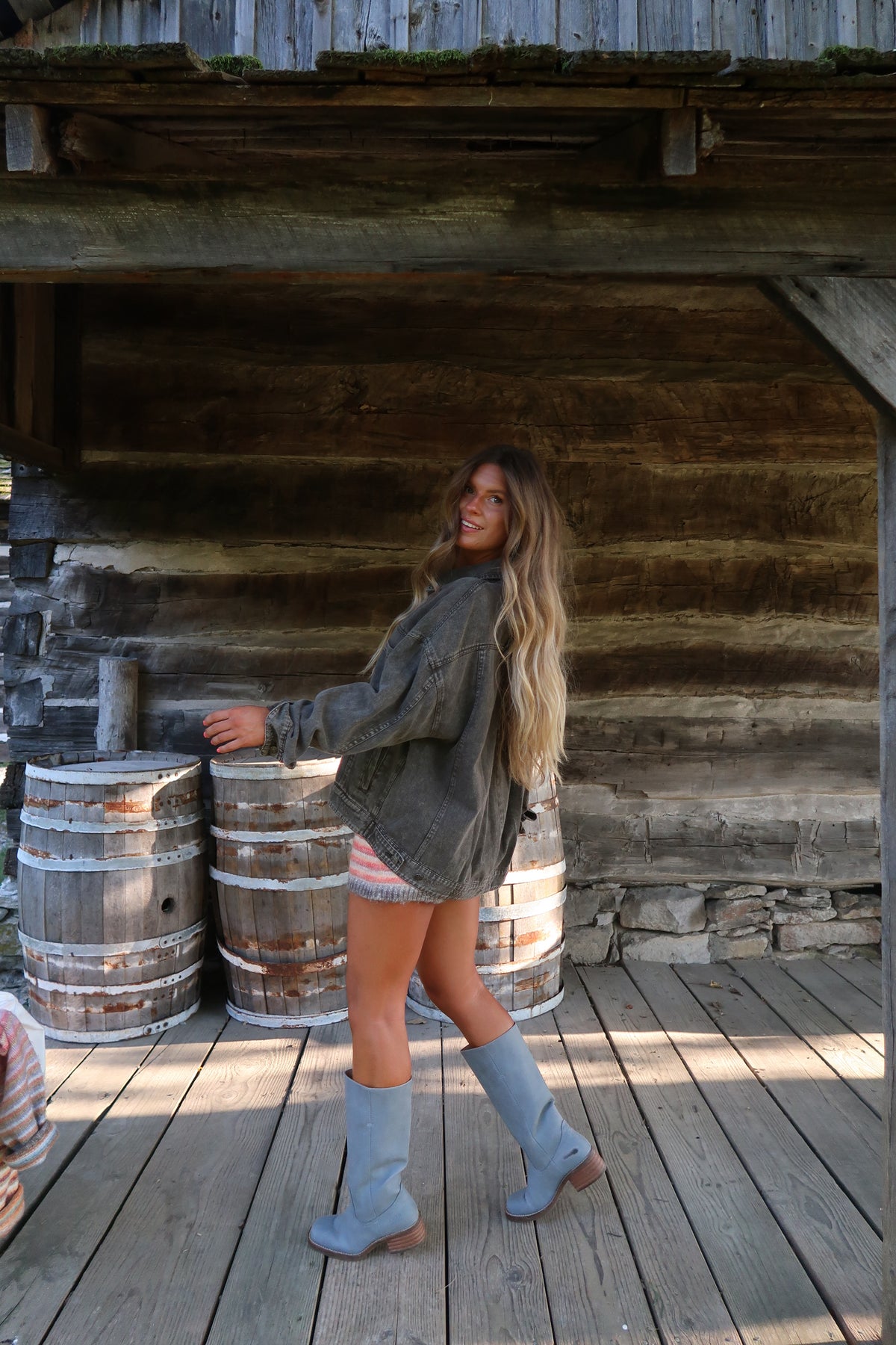 Coffee Grounds Denim Jacket