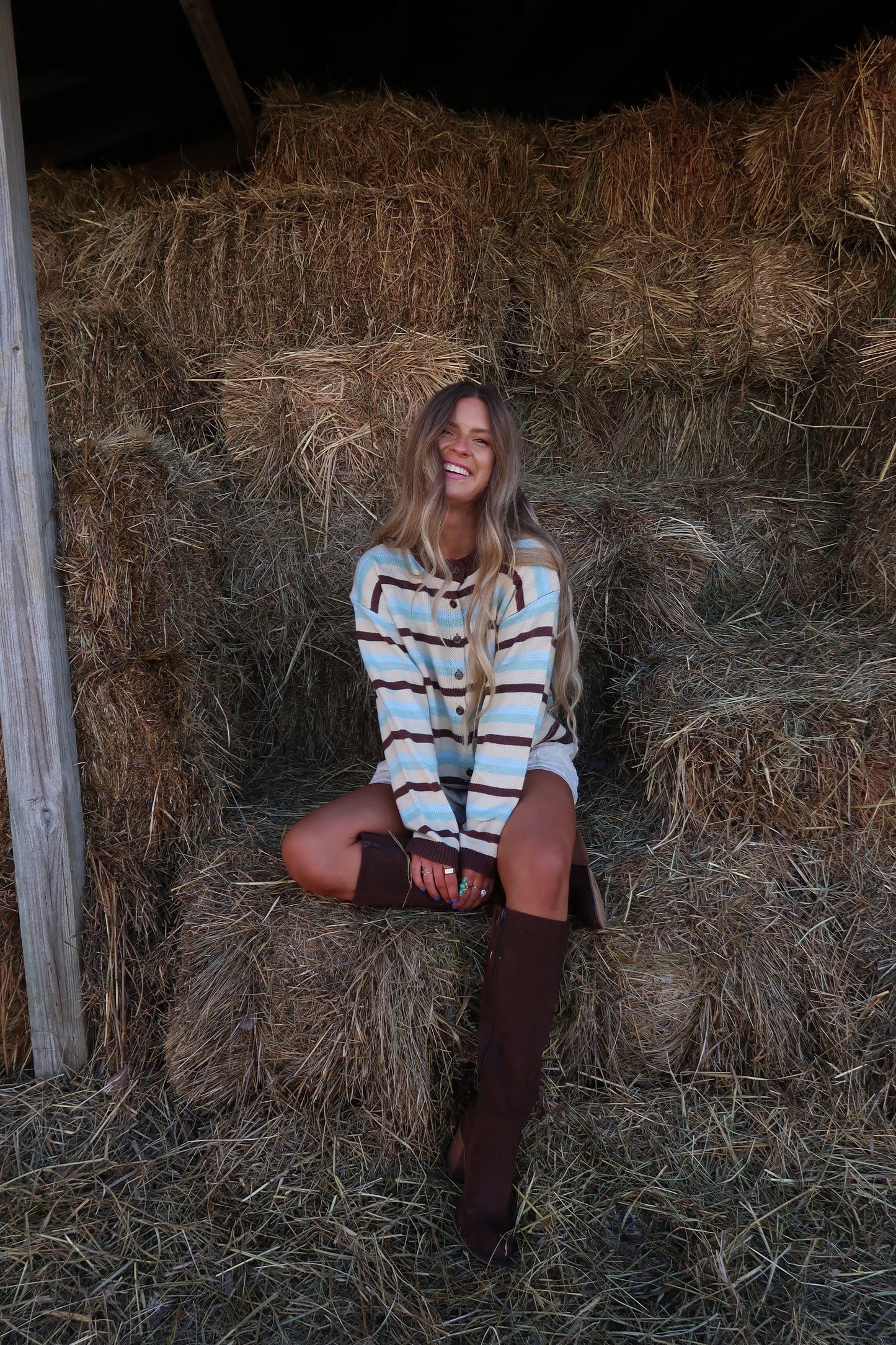 Grounded Stripe Cardigan