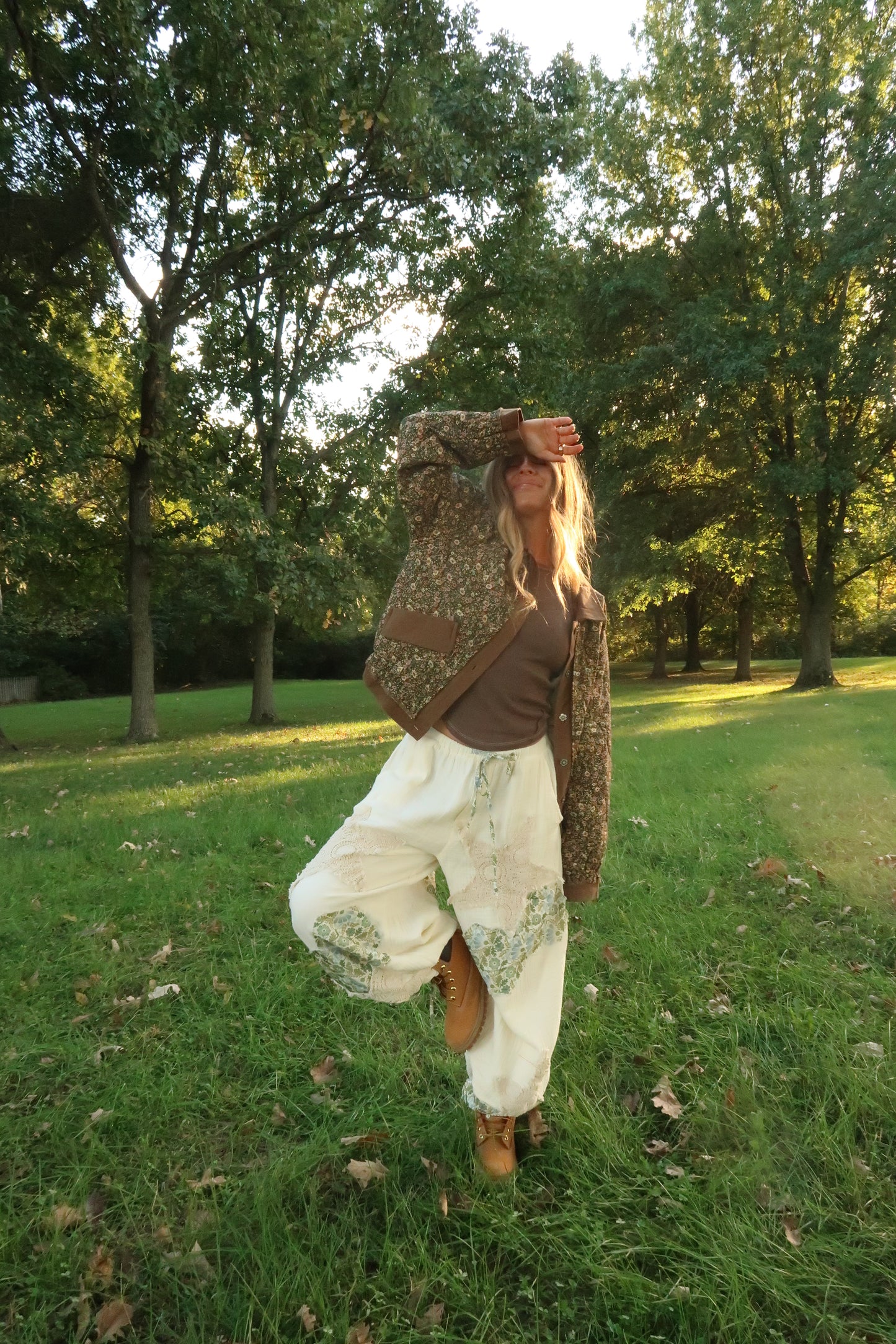 Boho Breeze Patchwork Jogger