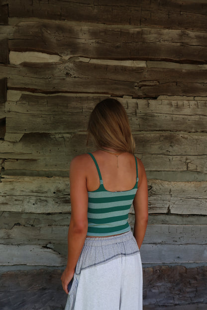 Pine Stripe Reversible Seamless Cami