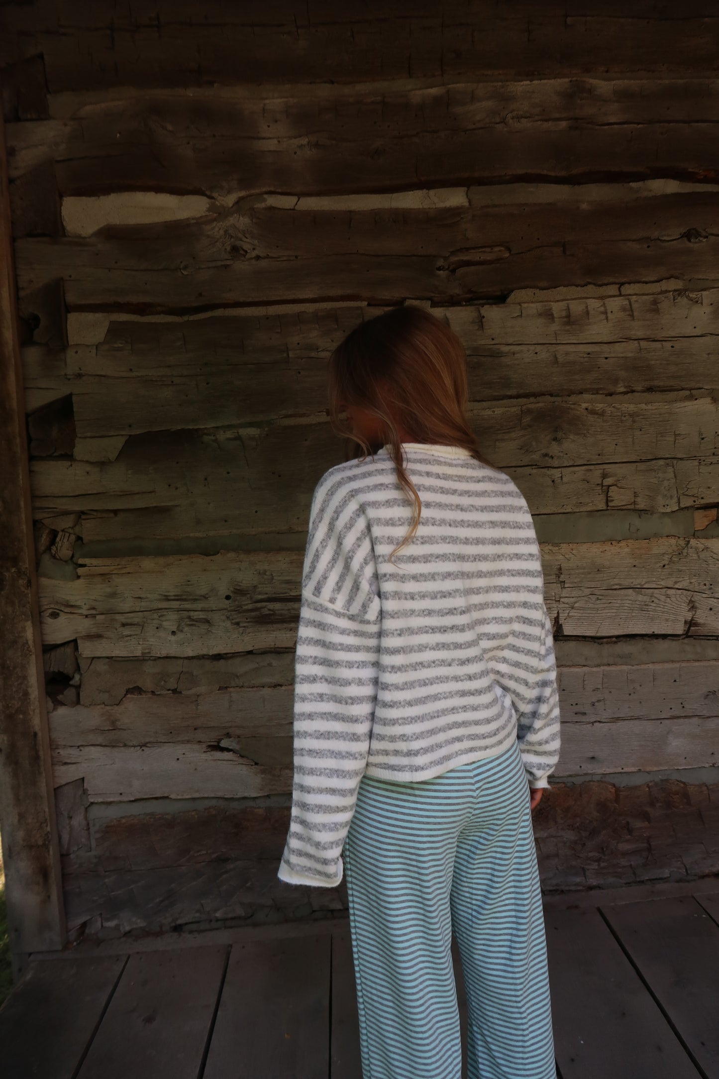 Cloud Stripe Everyday cardi