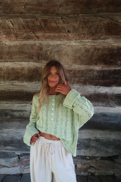 Honeydew Knit Sweater