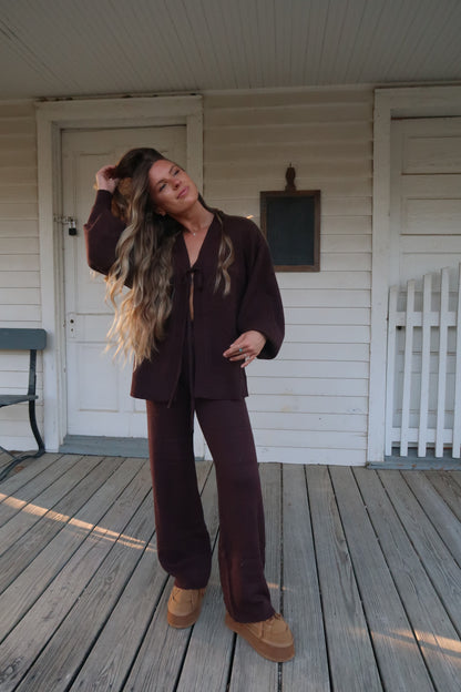 Chocolate Sweater Set