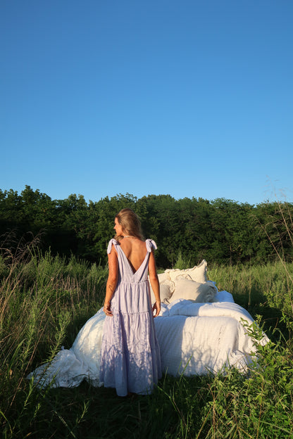 Fresh Lavender Tiered Dress