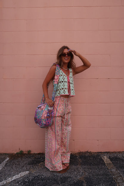 Mint Crochet Tank