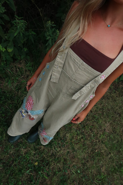 Camp Keepsake Patchwork Overalls
