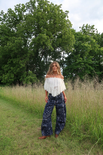 Midnight Ranger Bandana Barrel Jeans