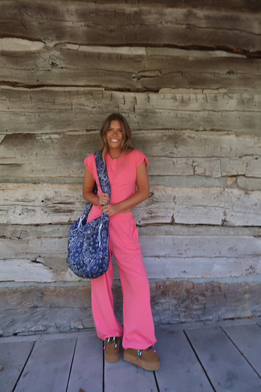 Charlie Bandana Patchwork Quilted Sling Bag