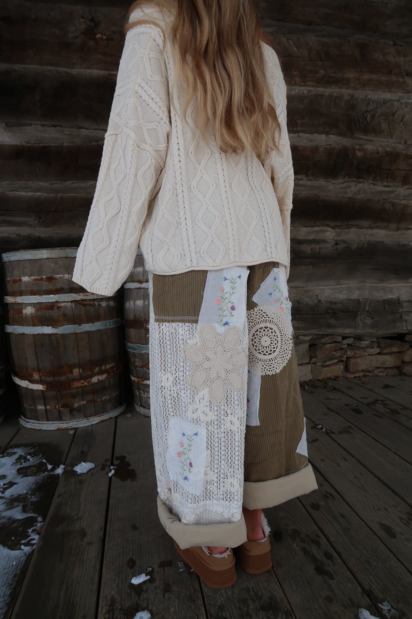 Boho Petal Patchwork Pant
