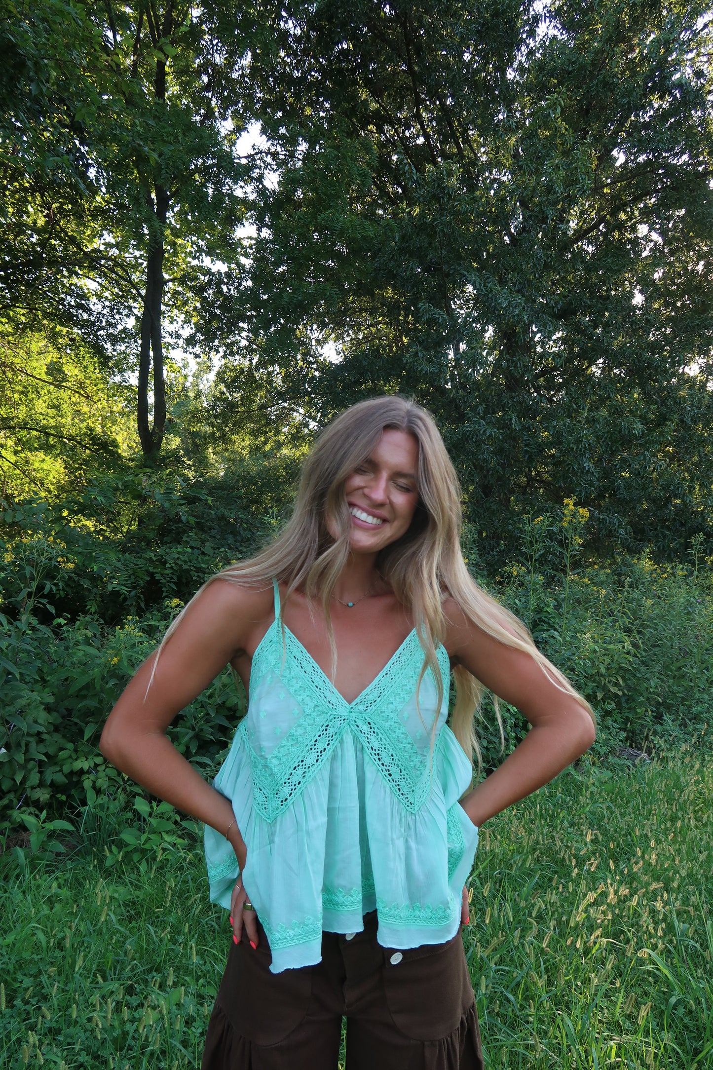 Aqua Arlo Boho Tank