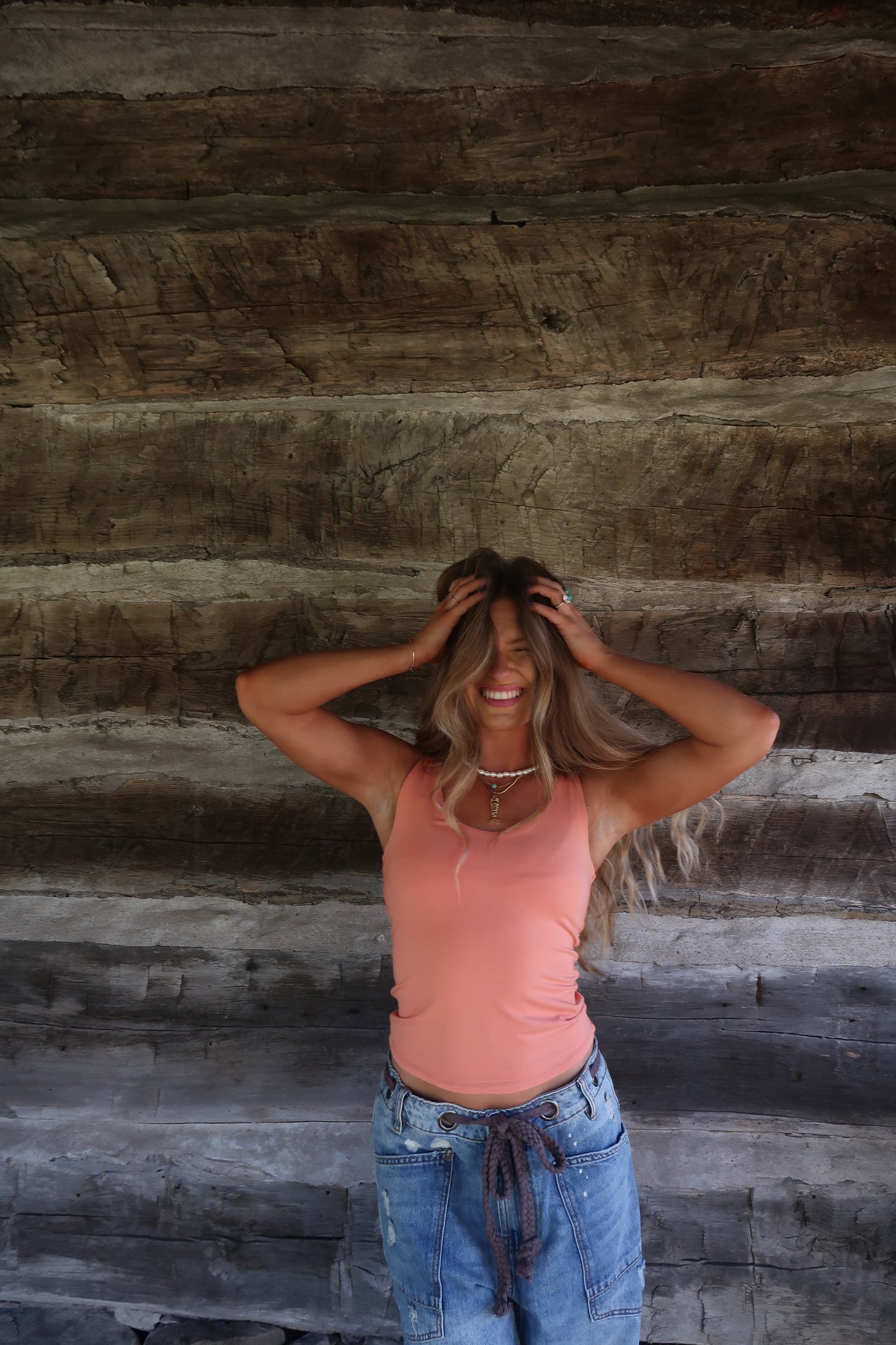 Orange Back To Basics Tank