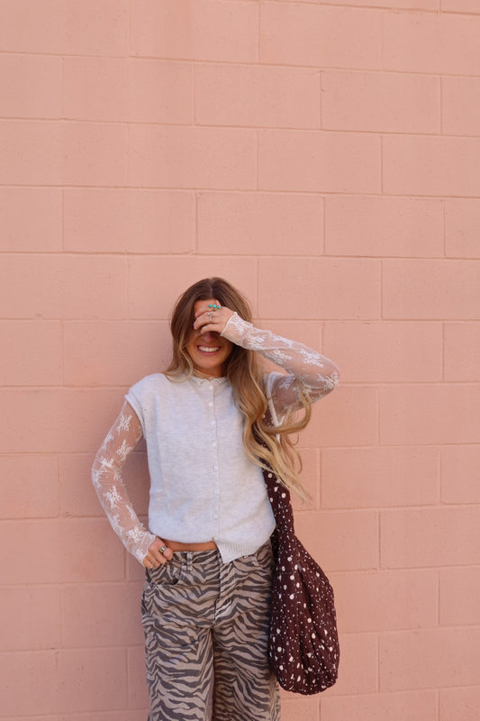 Heather Grey Everyday Vest Cardi