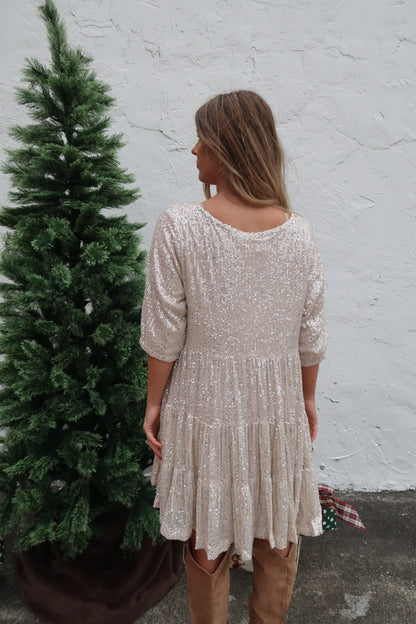 Jingle Bells Babydoll Dress