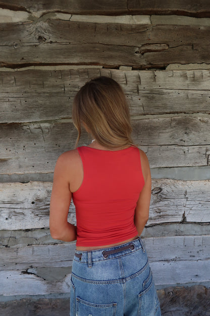 Tomato Back To Basics High Neck Tank