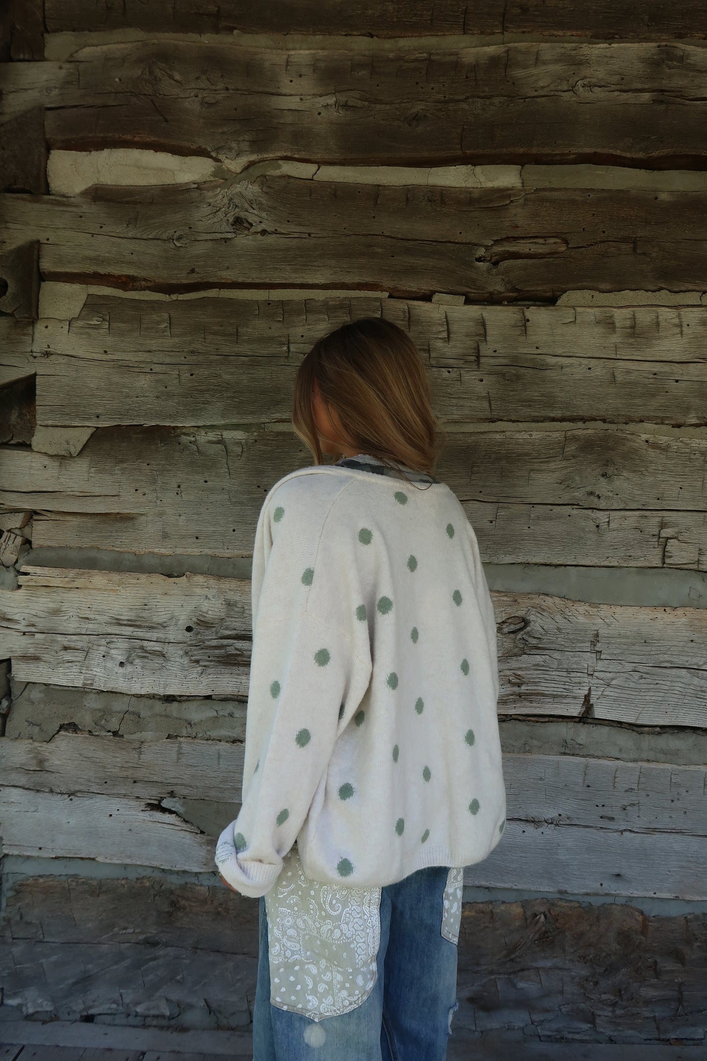 Cream Dot Cardi