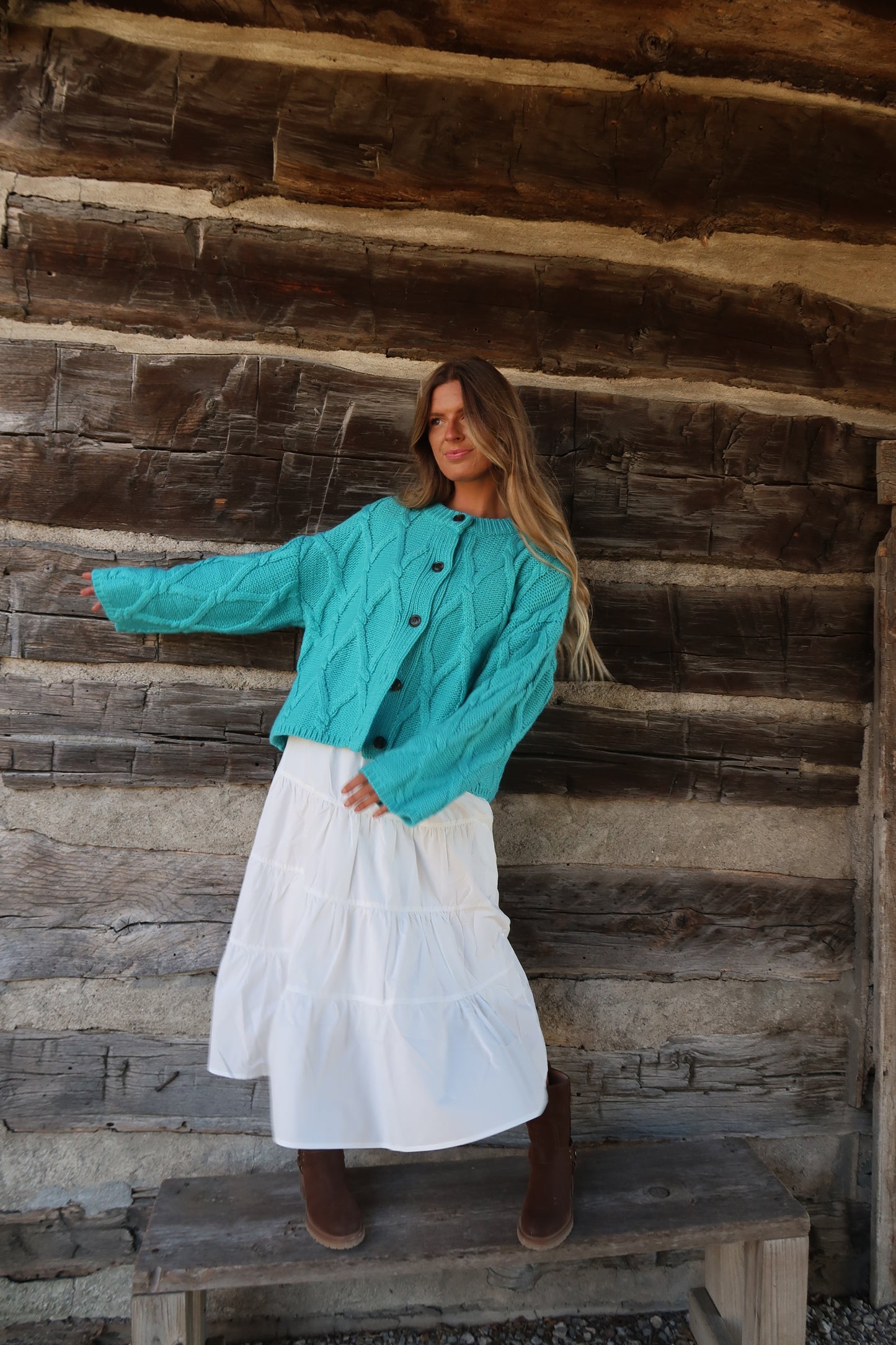 Buttercream Midi Skirt