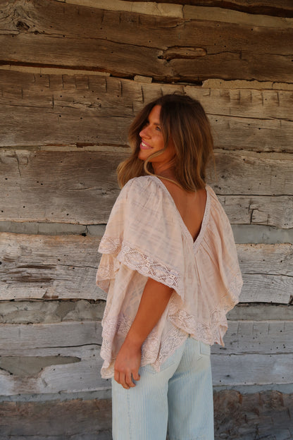 Natural Dolly Lace Top