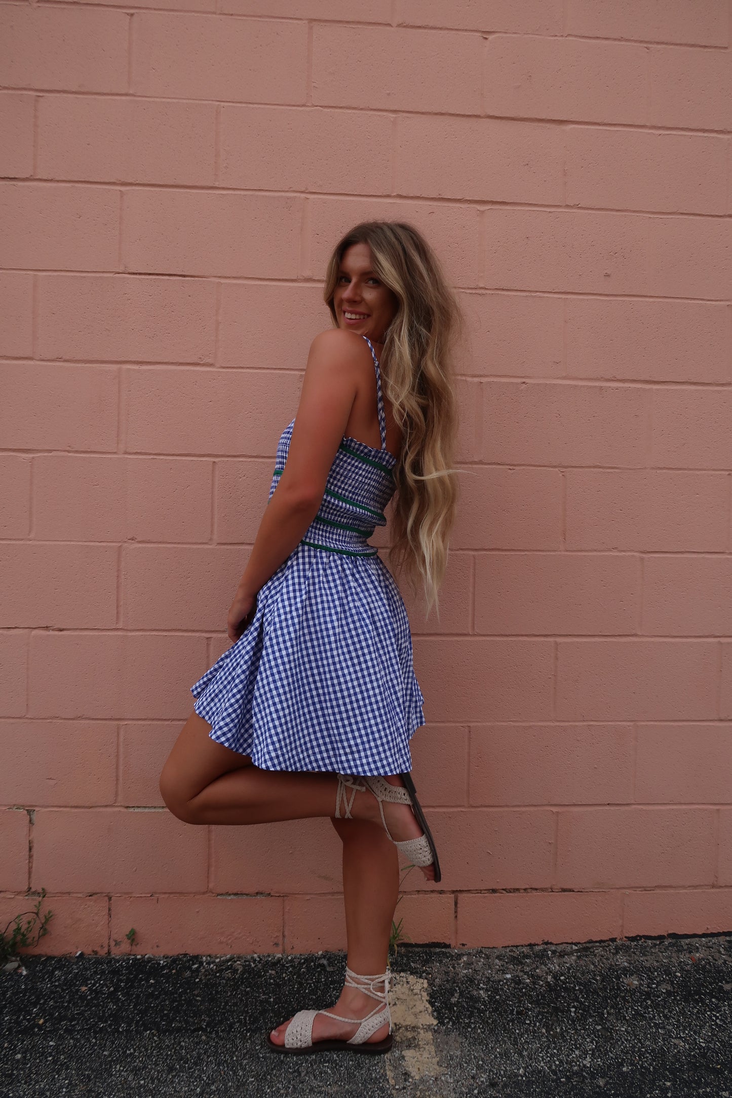 Billie Blu Gingham Romper