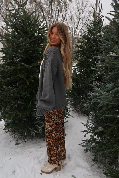 Ember Leopard Maxi Skirt