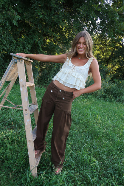 Morning Dew Ruffle Tank