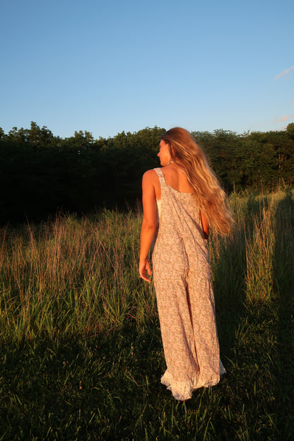 Berry Boho Patch Overalls