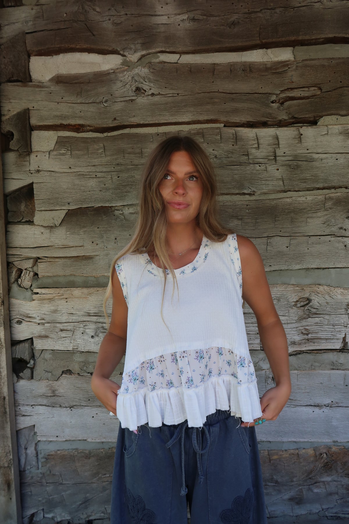 Bluebird Babydoll Tank