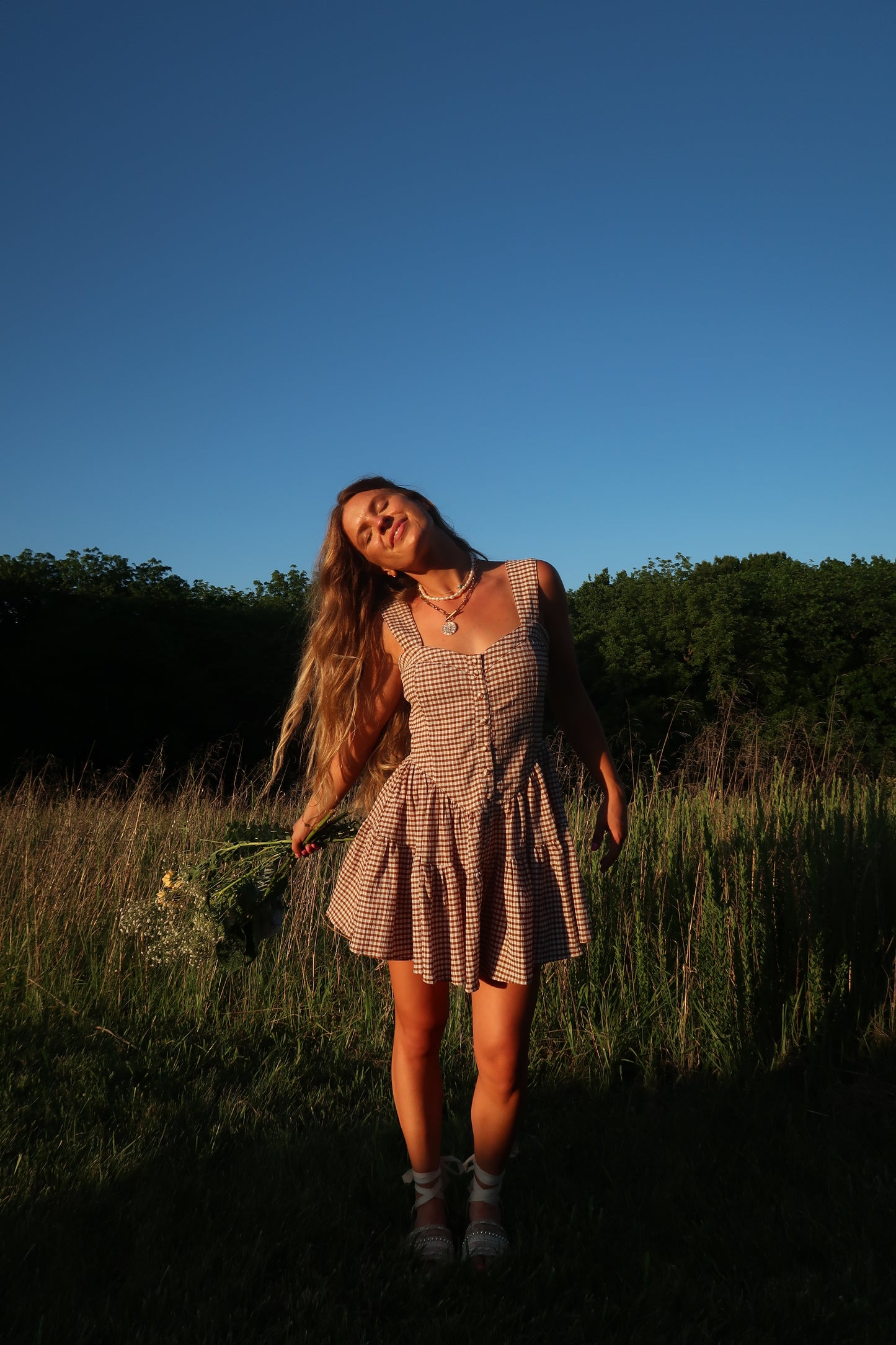 Smore Gingham Romper