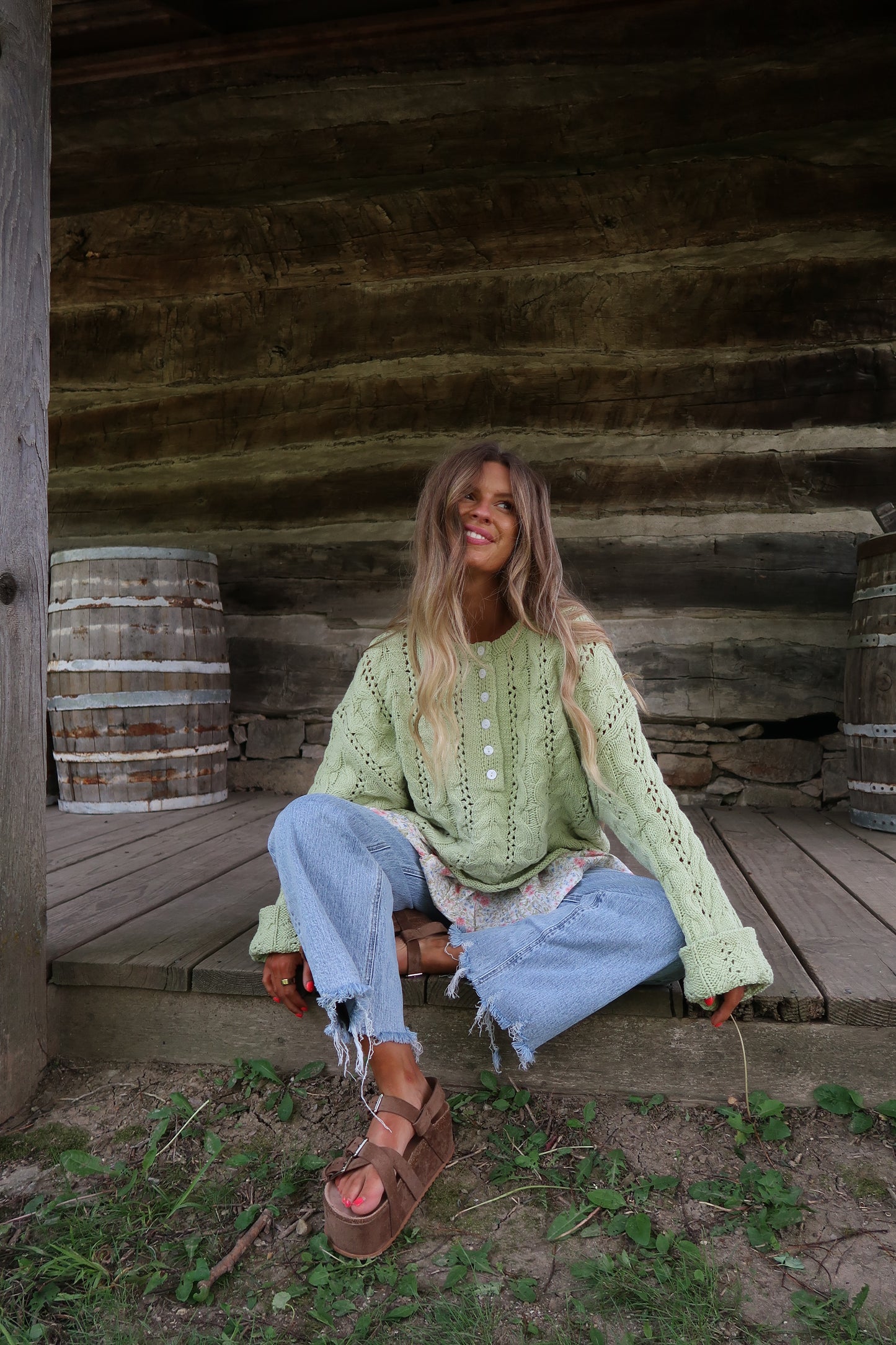 Honeydew Knit Sweater