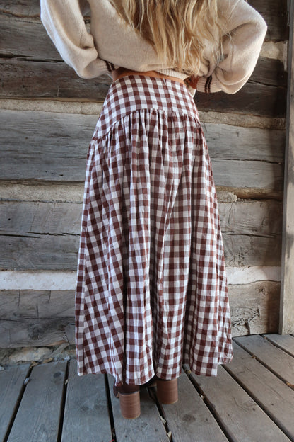 Pecan Pie Maxi Skirt