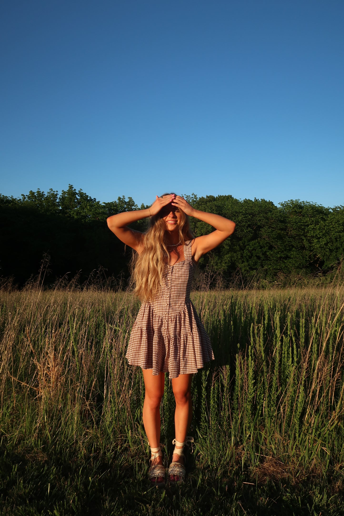 Smore Gingham Romper