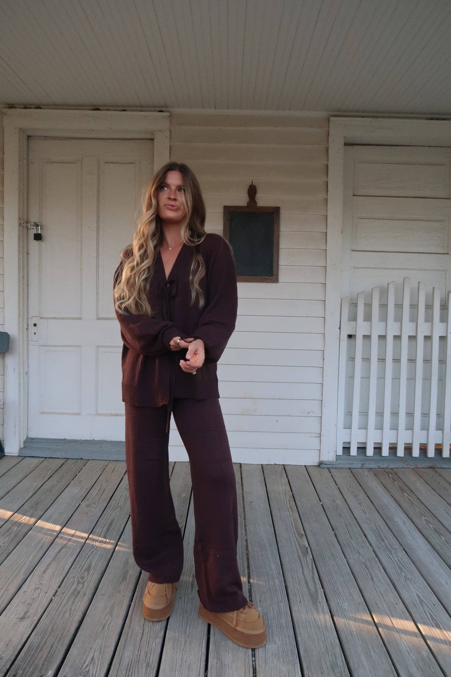 Chocolate Sweater Set