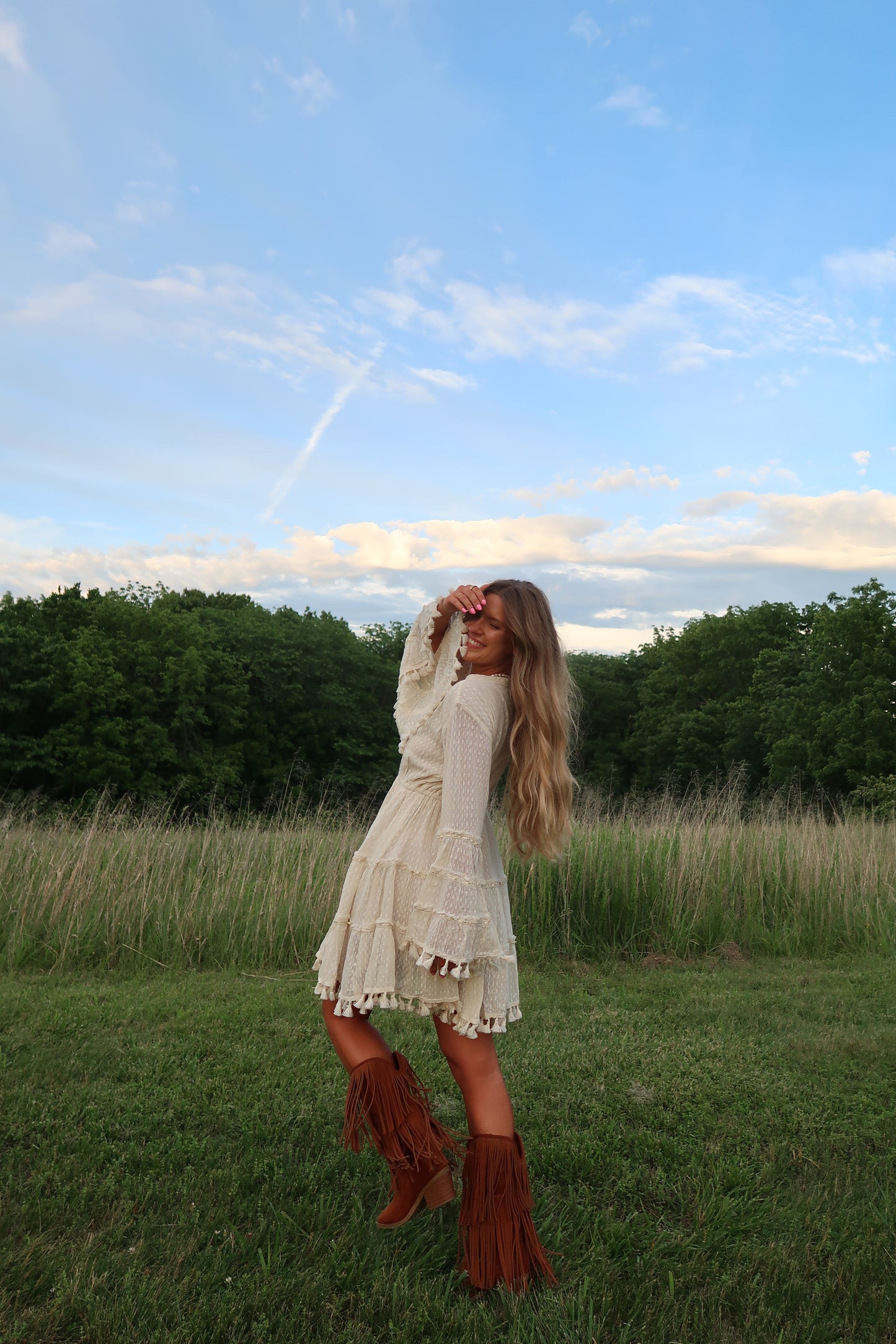 Golden Hour Shimmer Dress