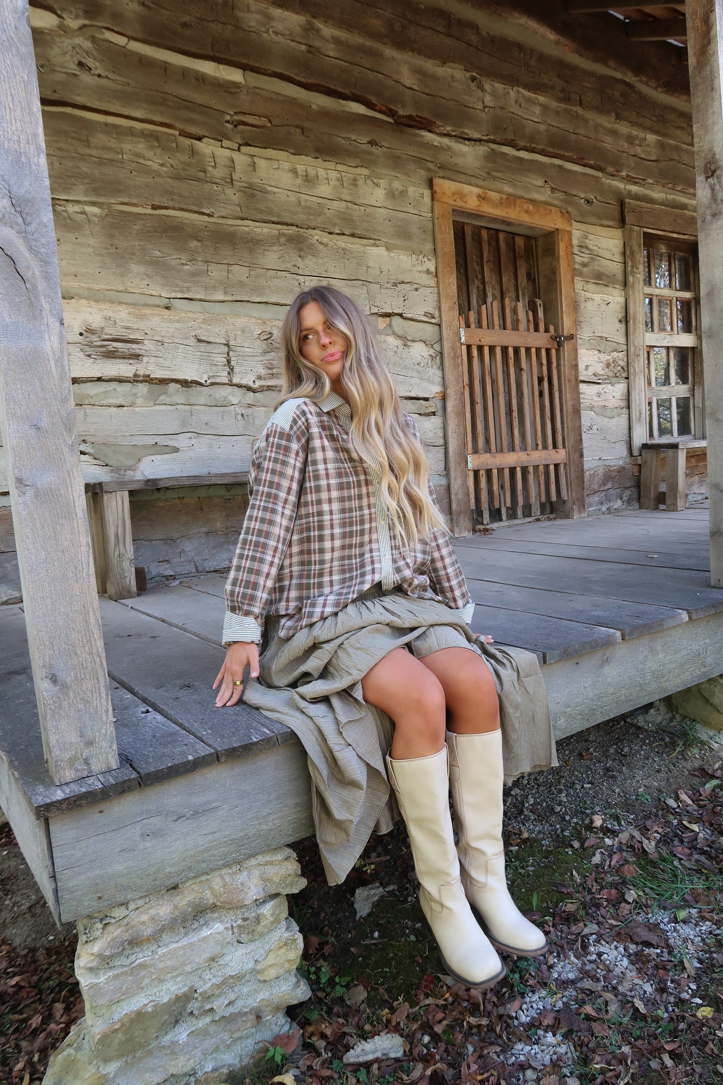 Sweet as Pecan Plaid Flannel