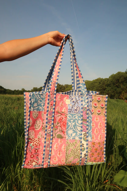 Sally Quilted Tote Bag
