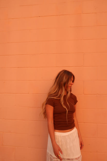 brown everyday baby tee