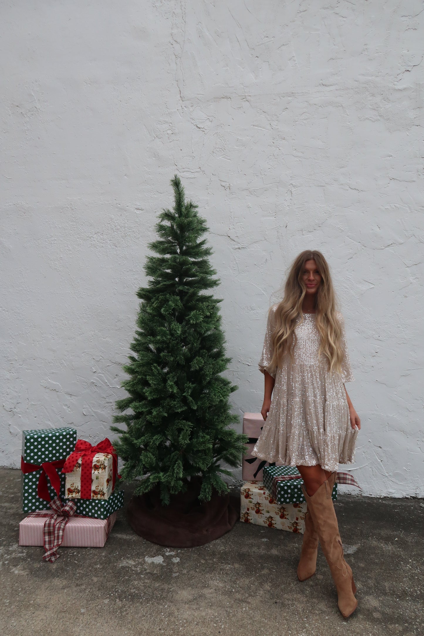 Jingle Bells Babydoll Dress