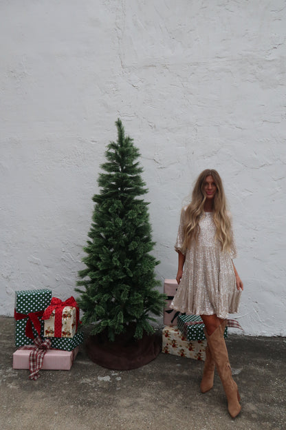 Jingle Bells Babydoll Dress