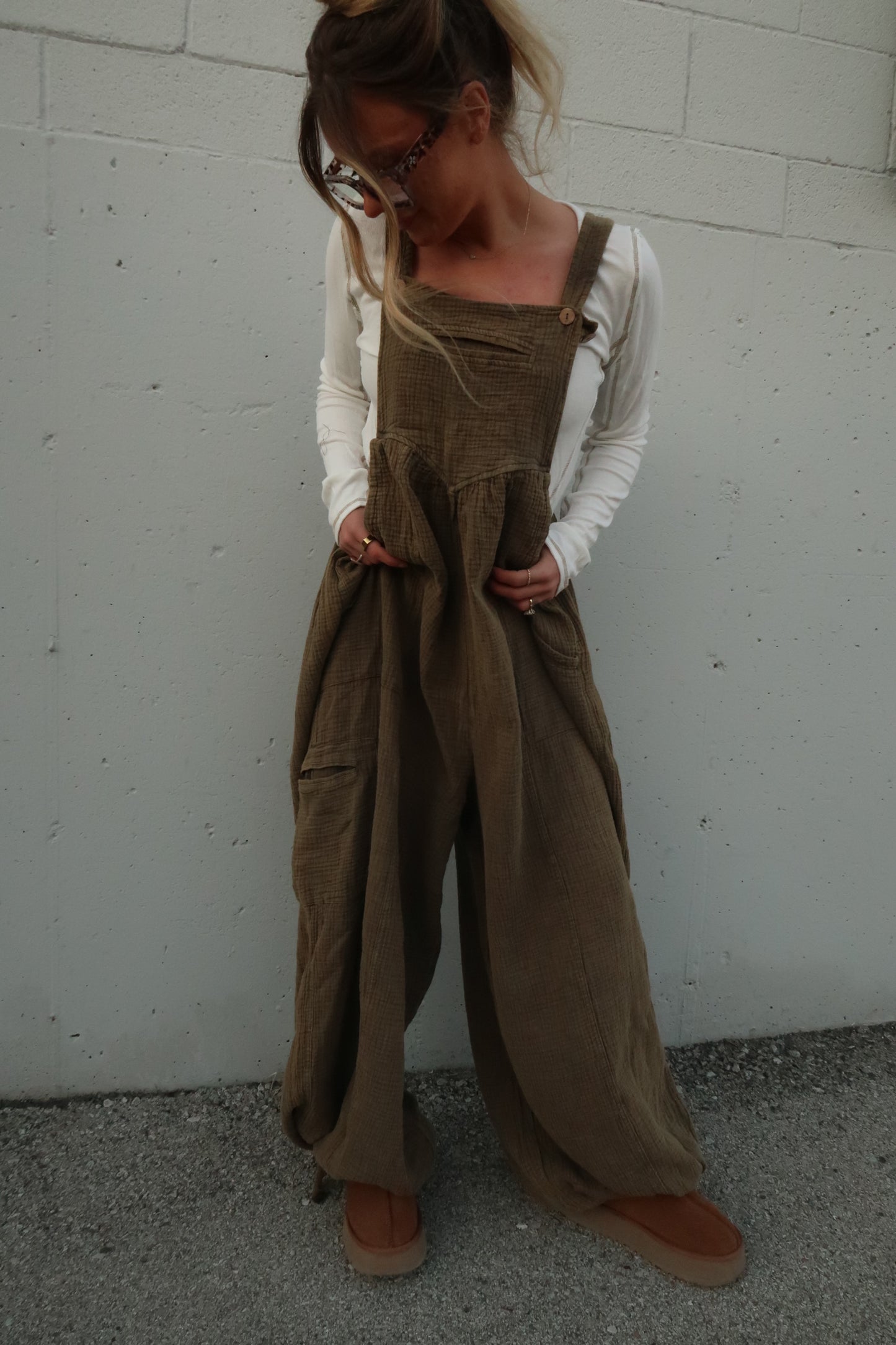 olive you overalls