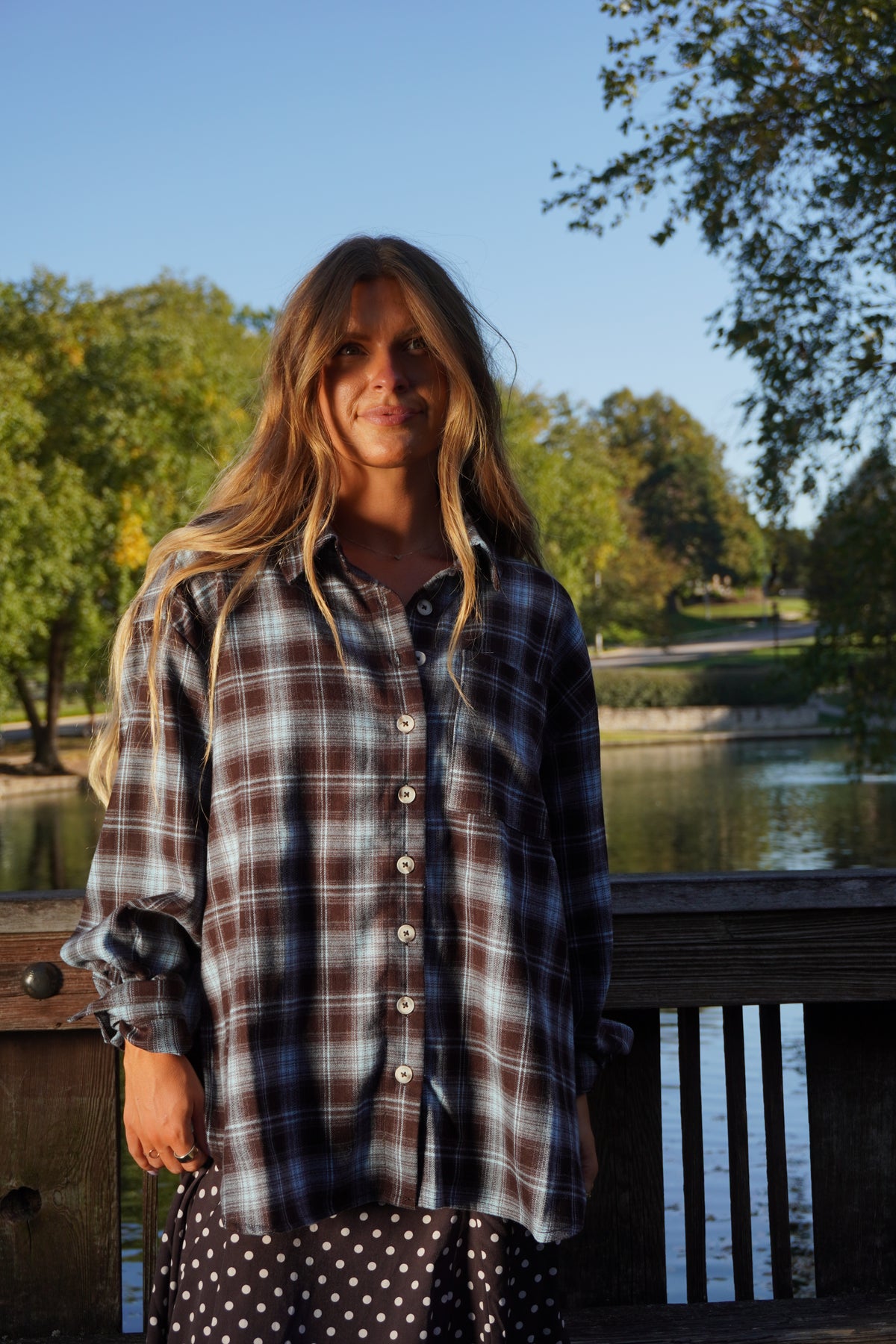 Coffee Run Oversized Flannel